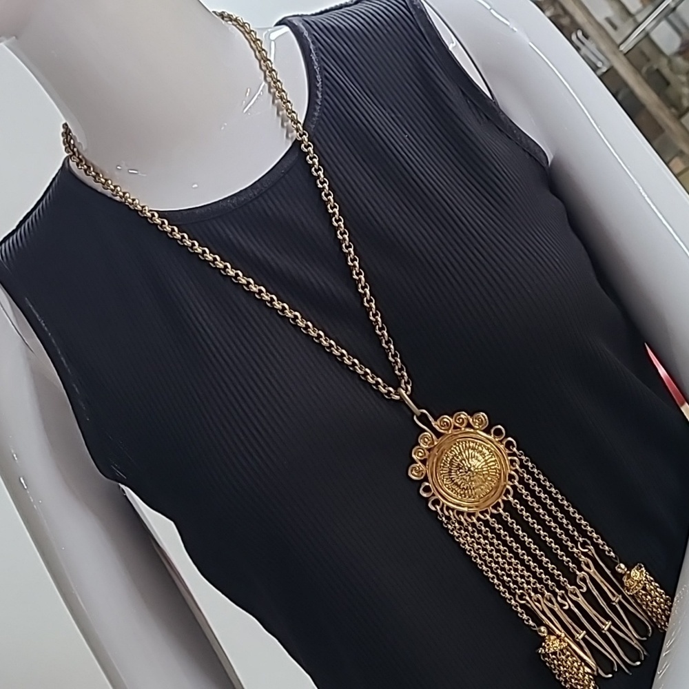 Vintage Christian Lacroix Gold Statement Necklace